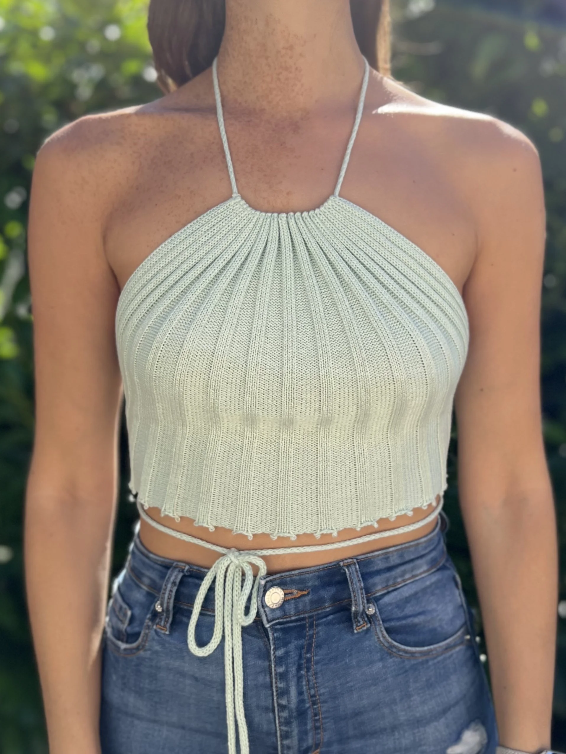Crop Top „Erbse“