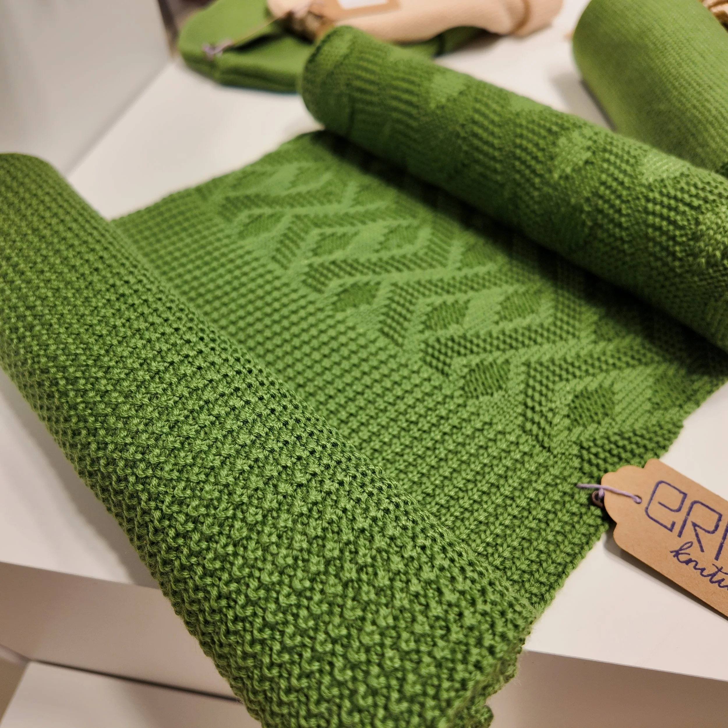 Merino Strukturschal Einzelstück
