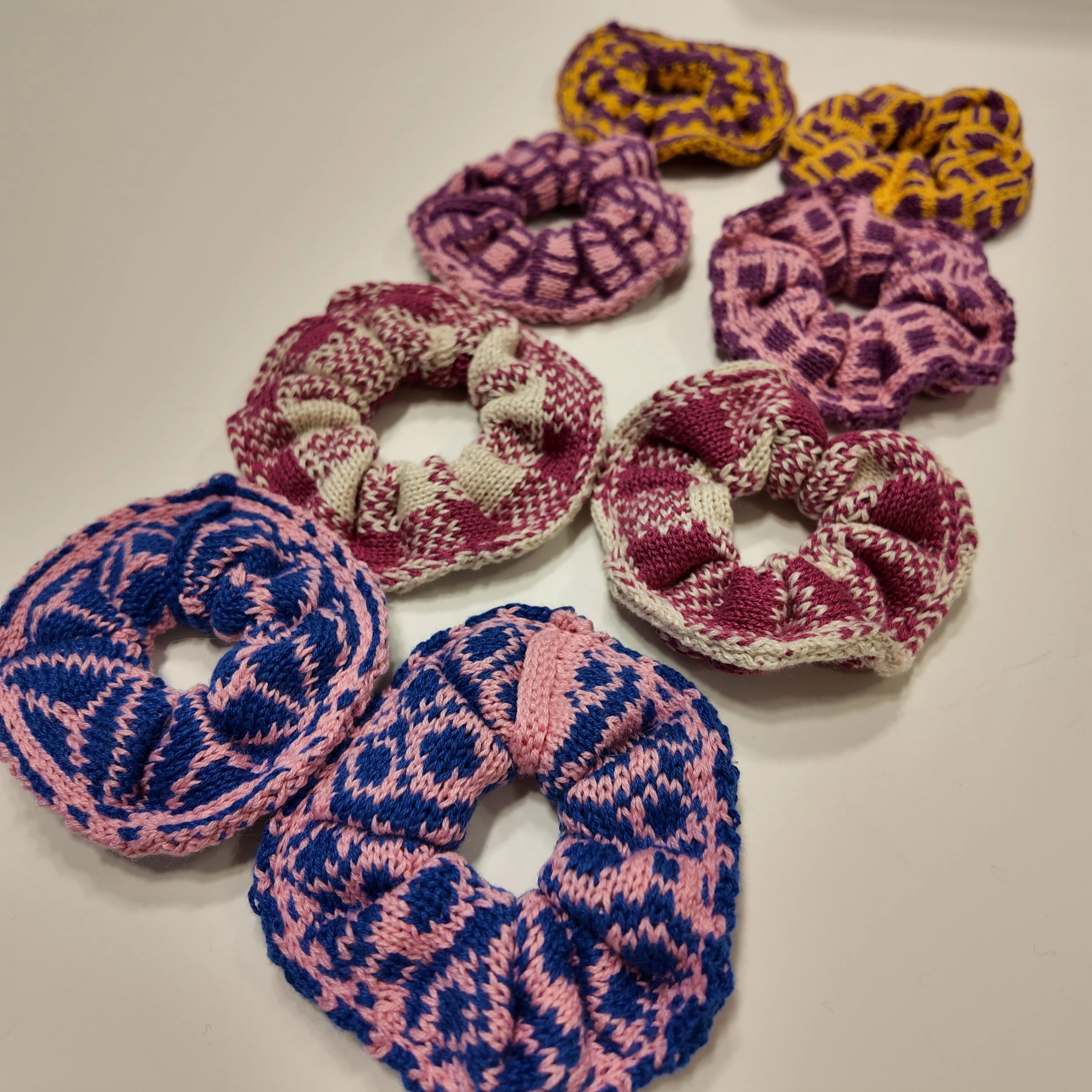 gemusterte Scrunchies