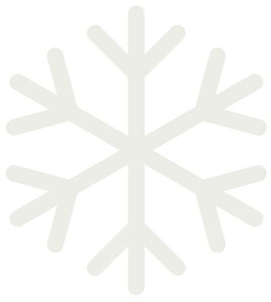 White snowflake icon on a black background.