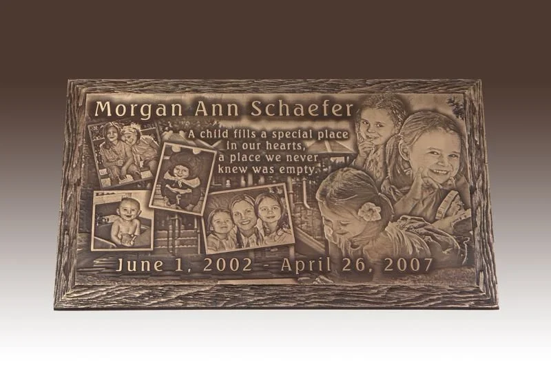 Bronze memorial marker