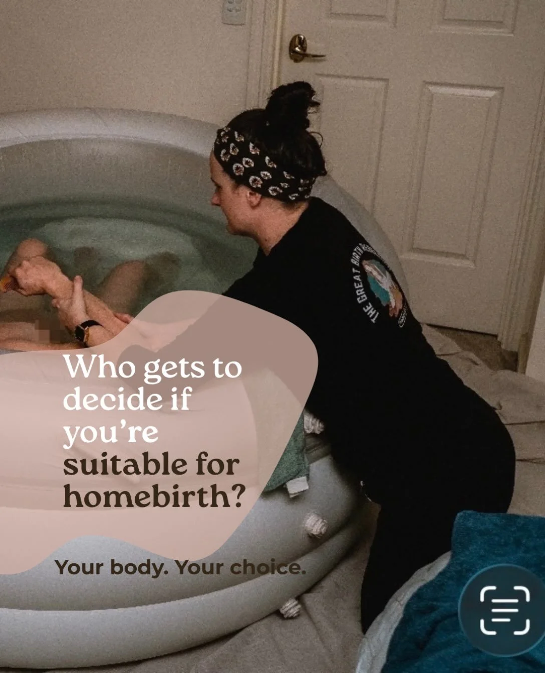Who gets to decide if you&rsquo;re suitable for home birth? 🤔
You do!

Then you find a care provider who is willing to support your unique journey.

Midwives have different skills, experience and comfort levels, but it is  not common for women to si
