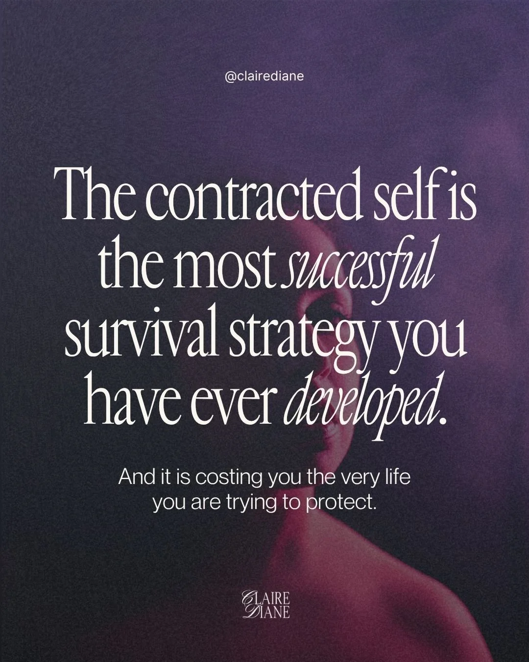 The most convincing prison is the one you've mistaken for yourself.

And perhaps the most confronting part of this work is discovering just how much of what you've called your personality, your wounds, your patterns, even your healing journey, has be