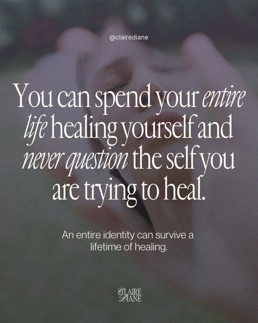 You can spend decades in an effort to finally heal yourself and become impressively sophisticated at understanding the very patterns that continue to run your life.

You know so much. You have amassed a treasure chest of understanding and language an