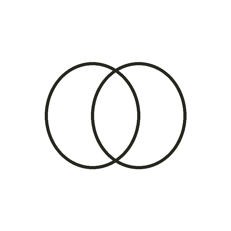 A Venn diagram with two intersecting circles labeled 'Cats' and 'Dogs'.