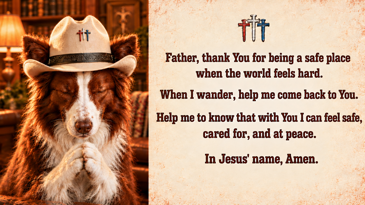 Father thank you for being the safe place when the world feels hard. Help me to know that with you I can feel safe. In Jesus Name Amen