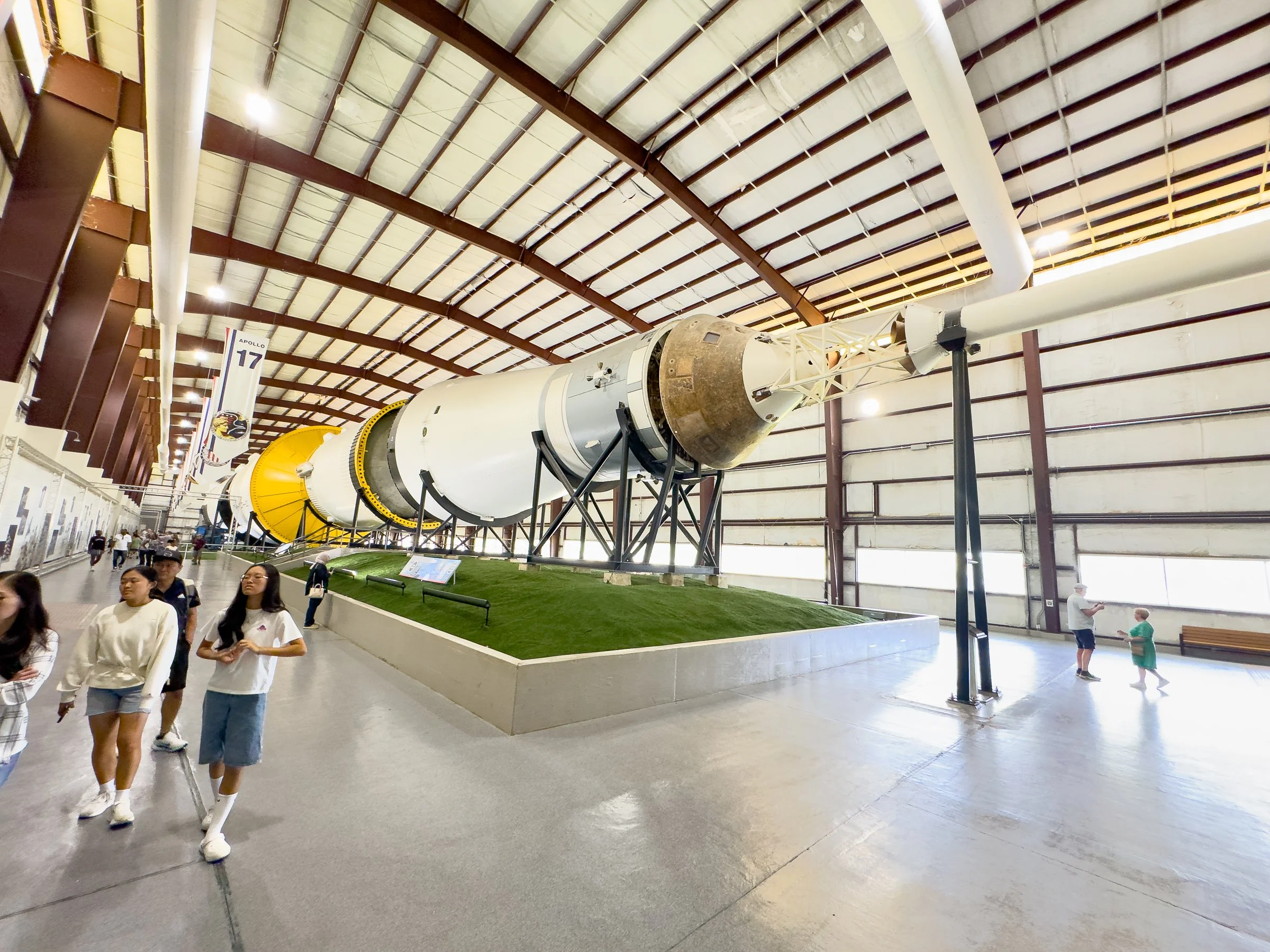 The Saturn V rocket (363 ft. tall) flew 10 Apollo missions between 1967 to 1973.