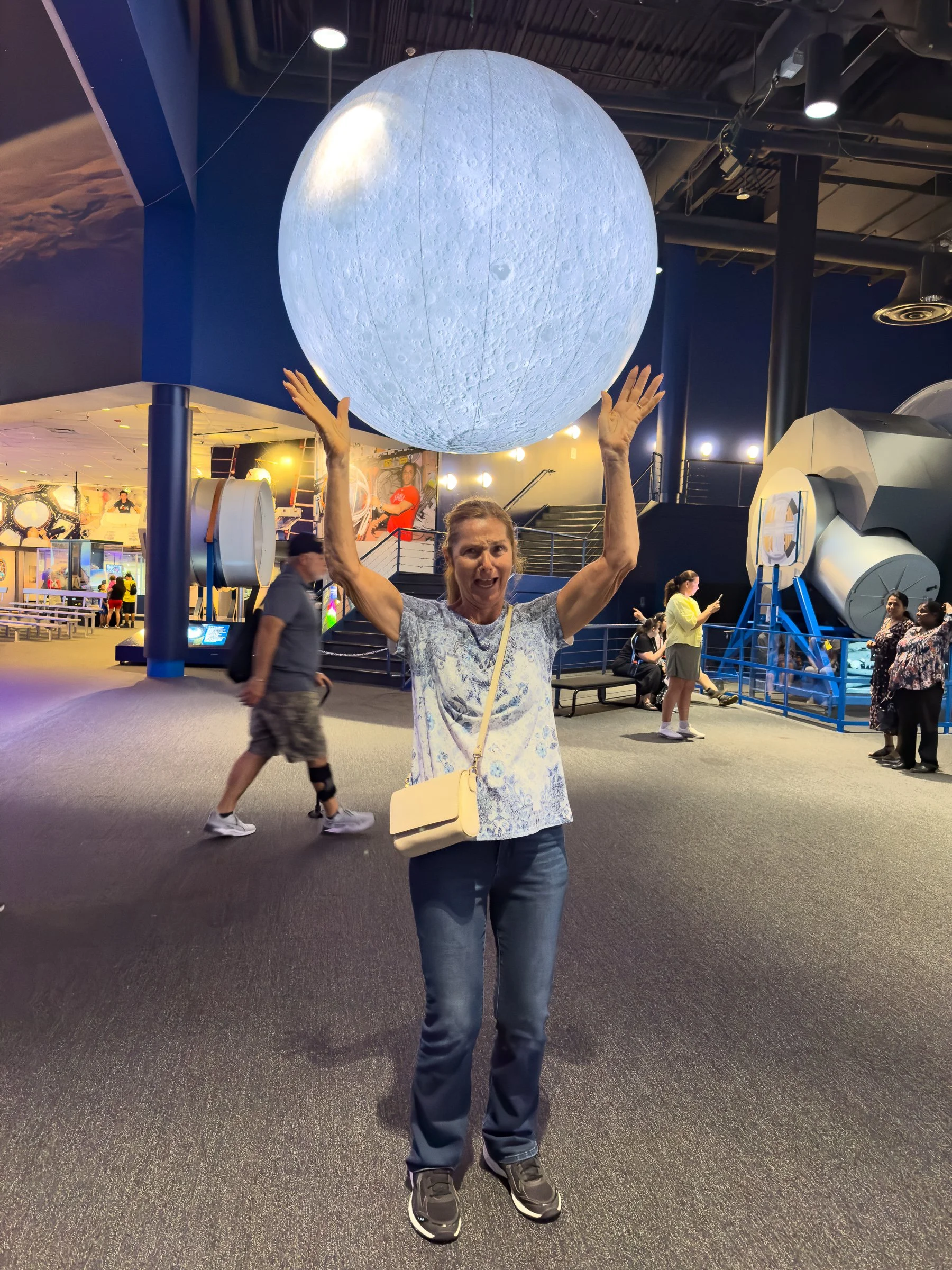 Catching the moon!
