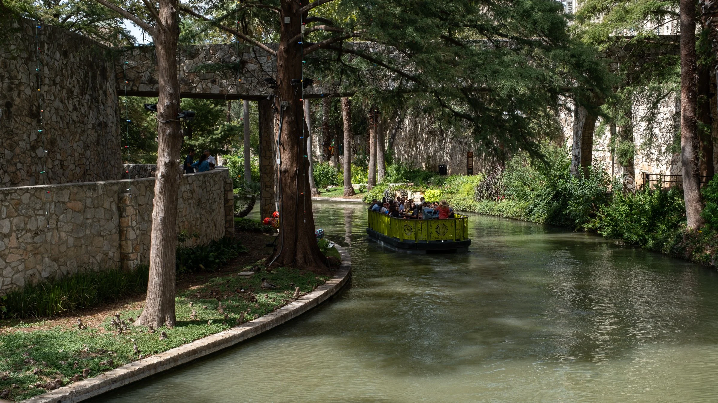 Riding the riverboat.