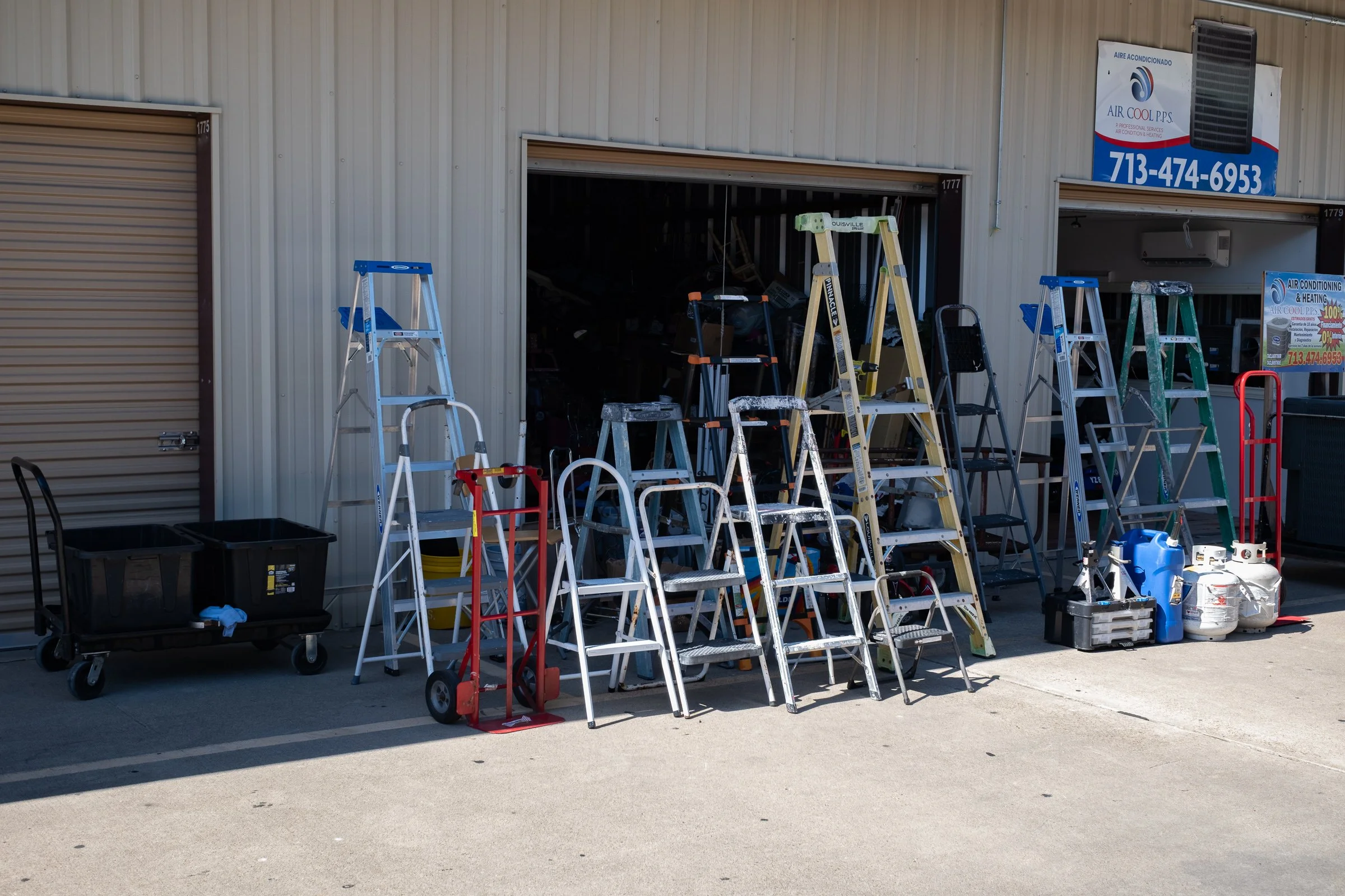 If you don't have a real ladder, get a step ladder.