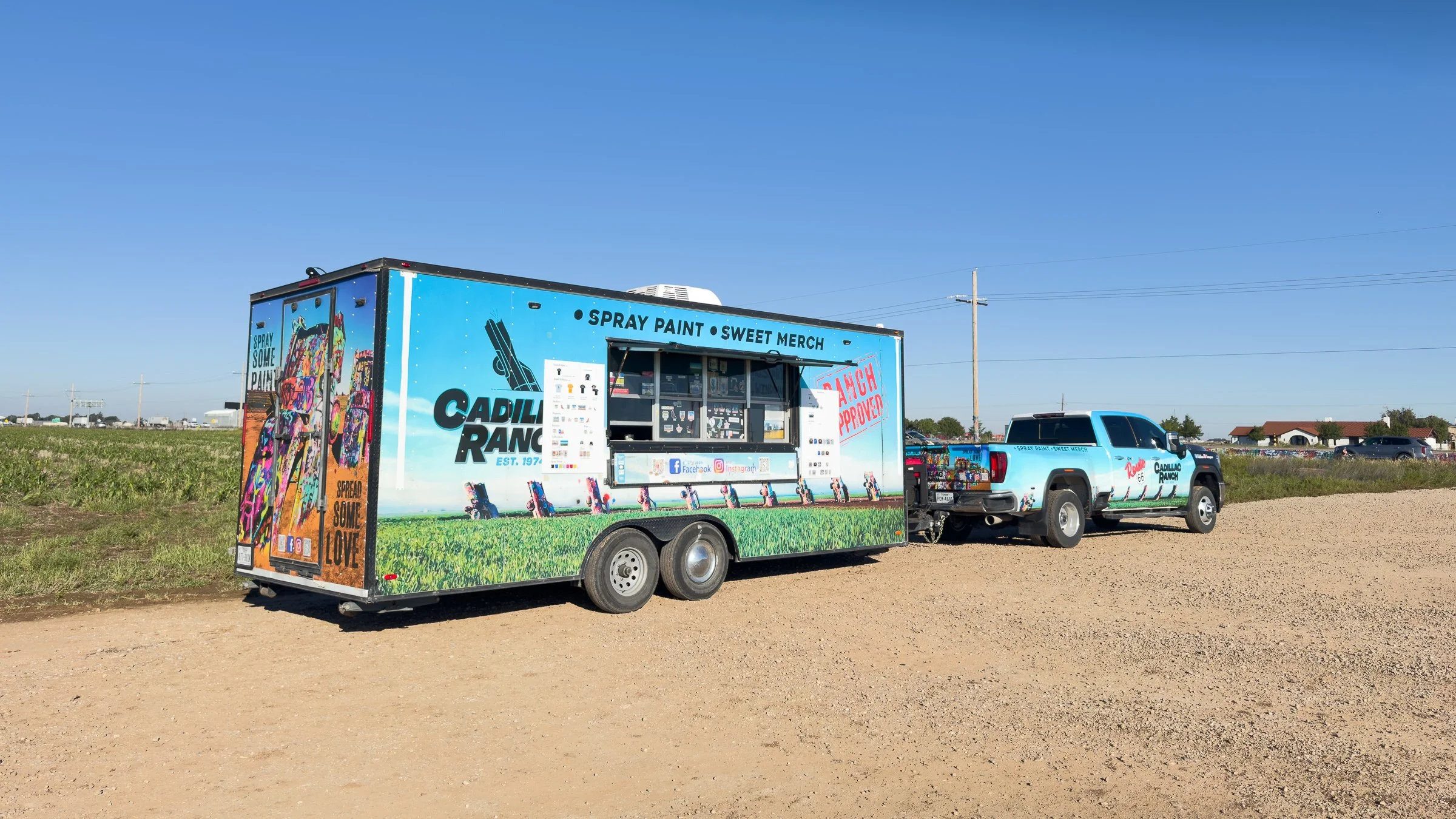 Forget your paint? Buy some at the Ranch store.