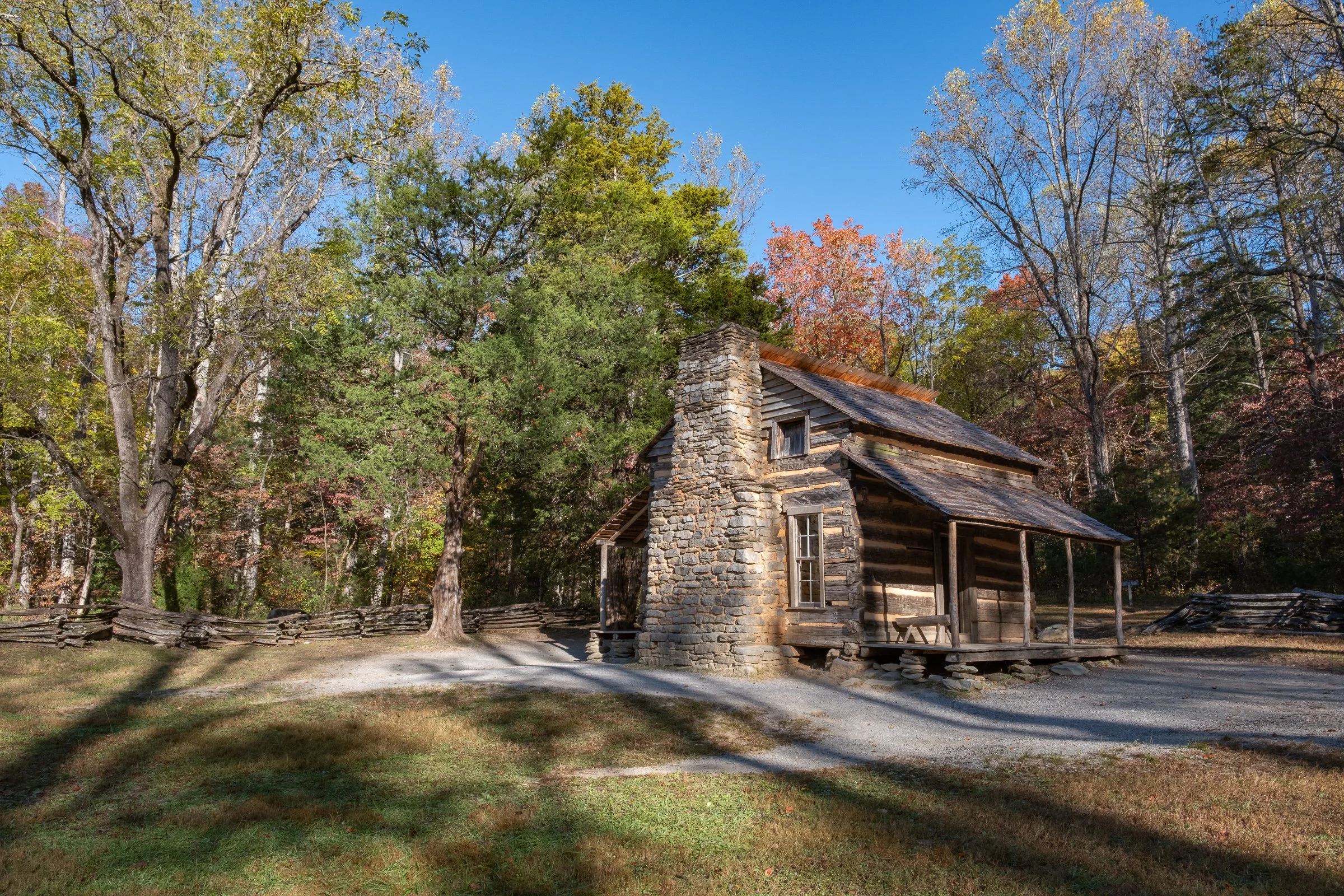 John Oliver Cabin, built in the 1820's is the oldest log home in Cades's Cove.