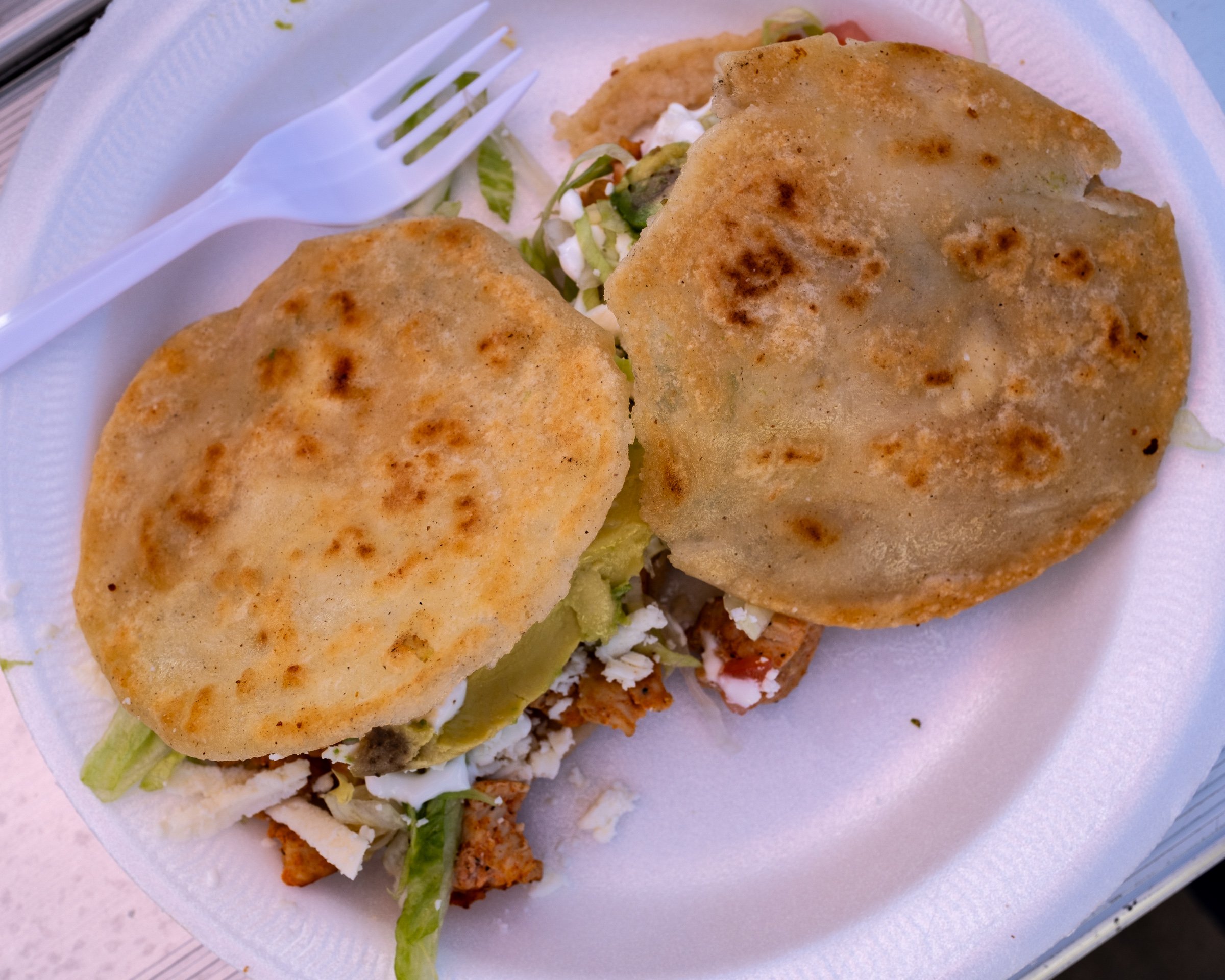 Gorditas at the flea market. Yummy!