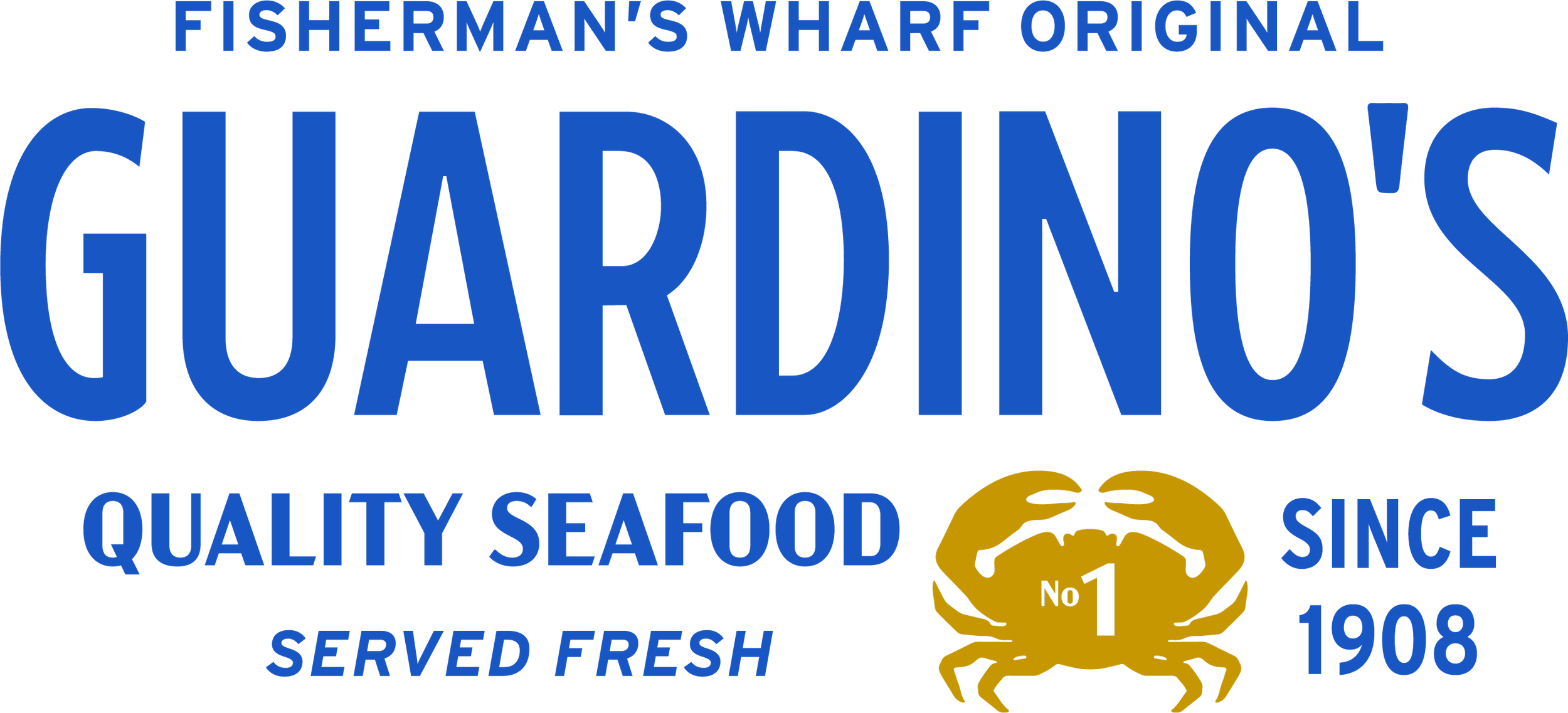 Guardino's emblem in blue and gold