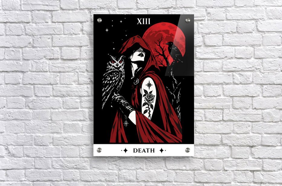 XIII Death Sapphic Love Tarot Acrylic Wall.jpg