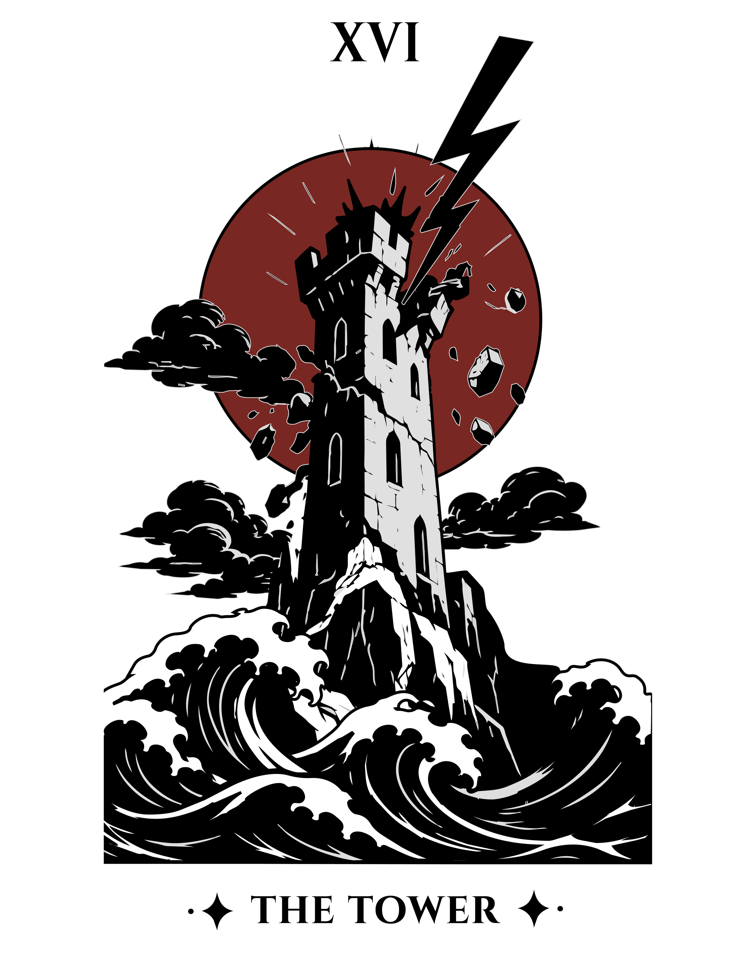 XVI - La Tour - Illustration artistique