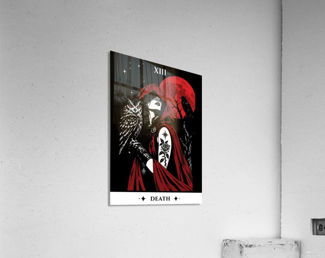 XIII Death Sapphic Love Tarot Acrylic.jpg