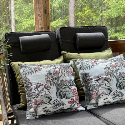 Super Cute Chinoiserie Pillow Cover 20x20 Inch Set of 2