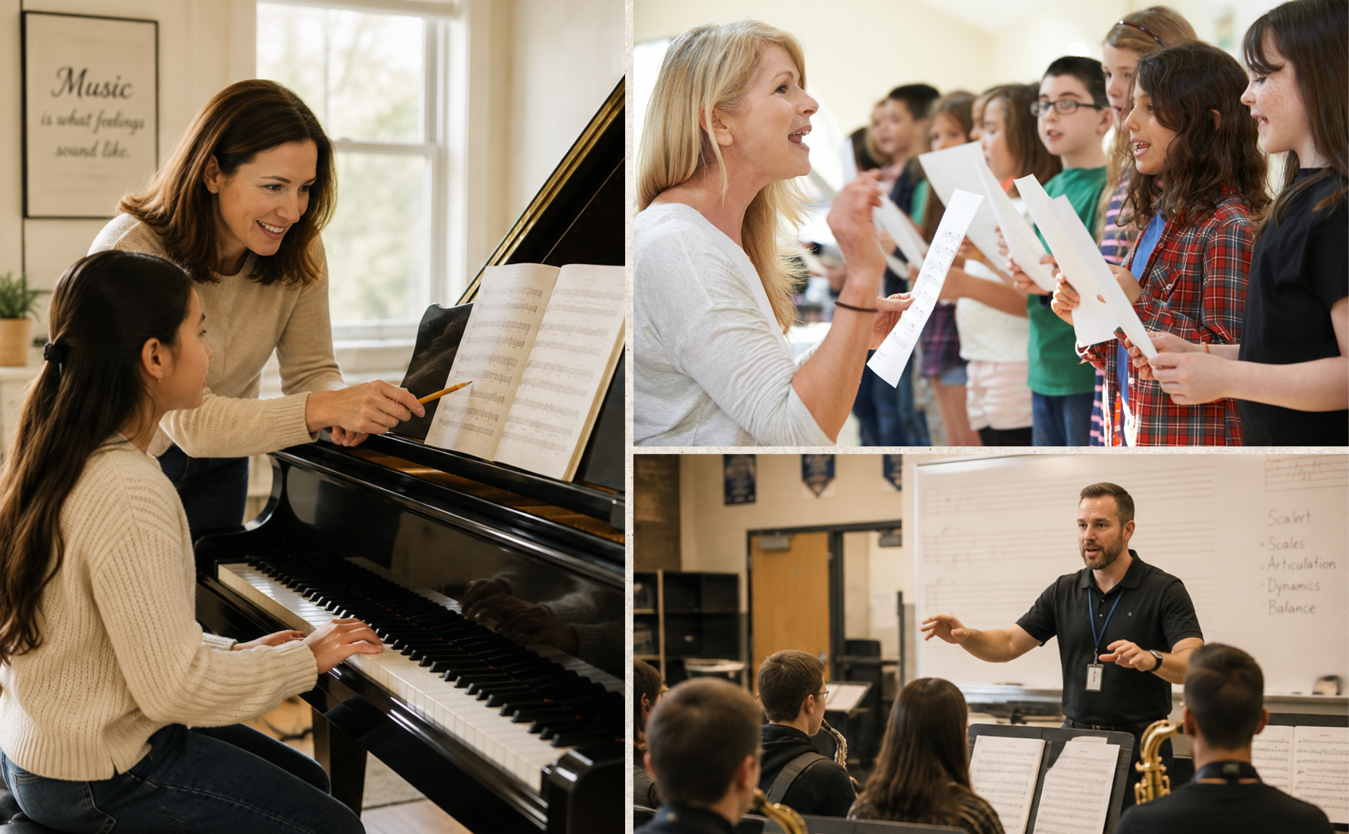 Music Teacher Appreciation - piano teacher, choir director, band director