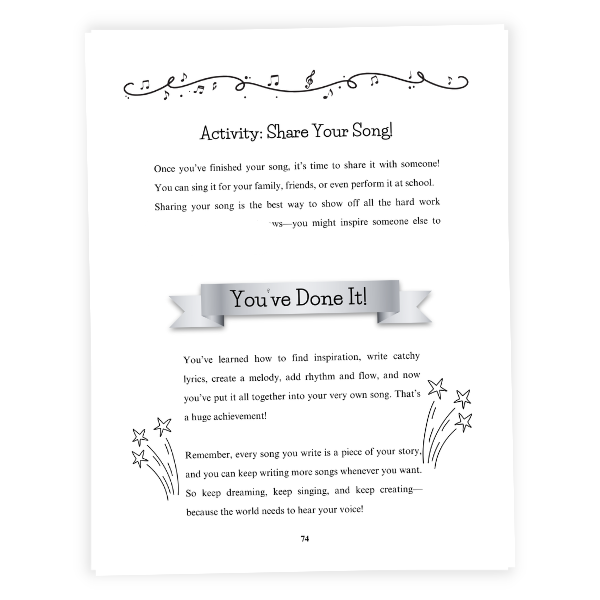 Songwriting for Kids creative writing through music activities for kids ages 8-12
