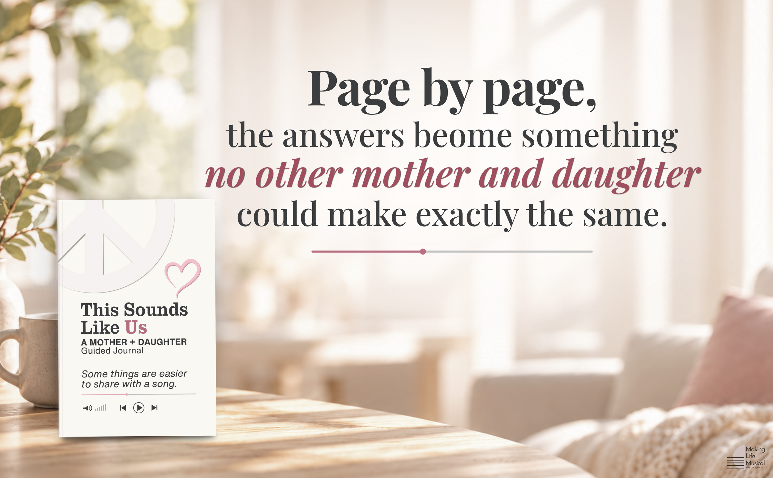 Mom and daughter shared journal to pass back and forth to connect and learn more about each other