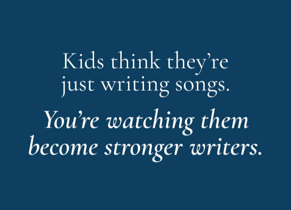Songwriting for Kids  teaches children basics of songwriting while growing creative writing skills
