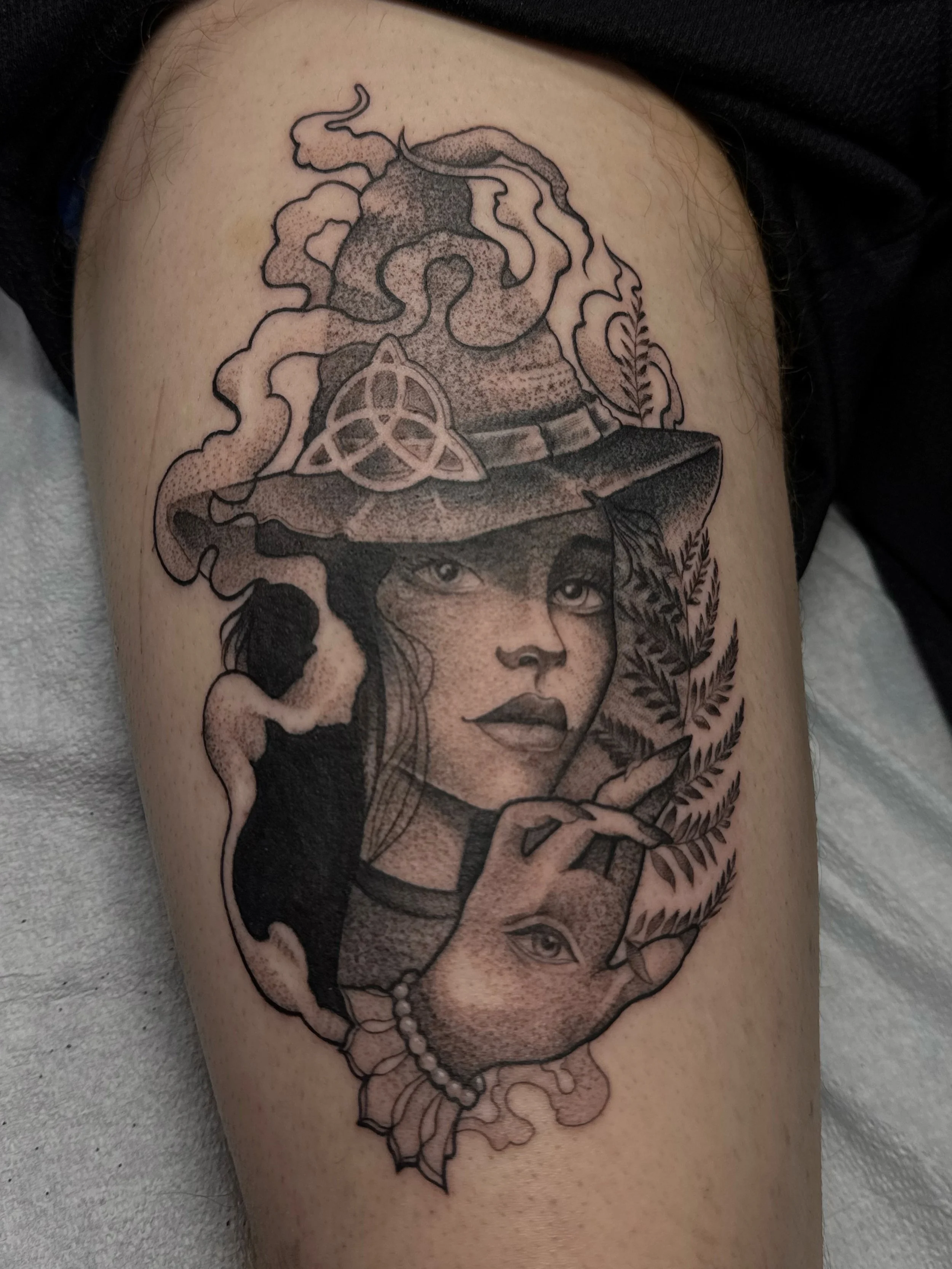 Finished up my guest spot @warhorseink_tattoo 
Heading back to good ol&rsquo; Colorado! 
Got to do these amazing bangers + one before I caught my flight.
Thank ya&rsquo;ll for coming through and getting some cool stuff 🥳