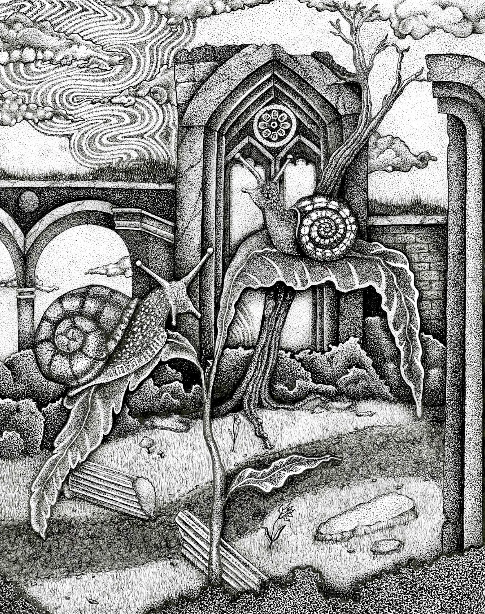 Snails prints
