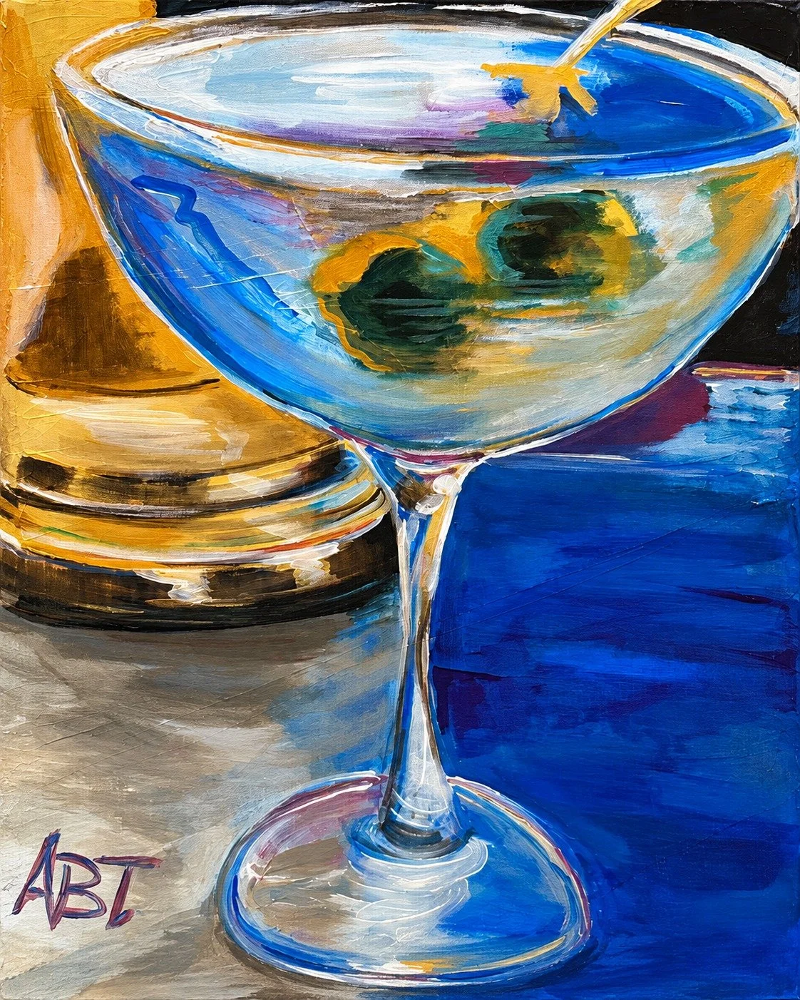 Golden Hour Martini
Cocktail hour in cobalt and gold, with light pooling through the glass.
Private Collection