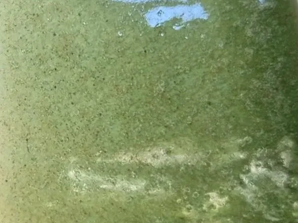 A homemade pottery glaze