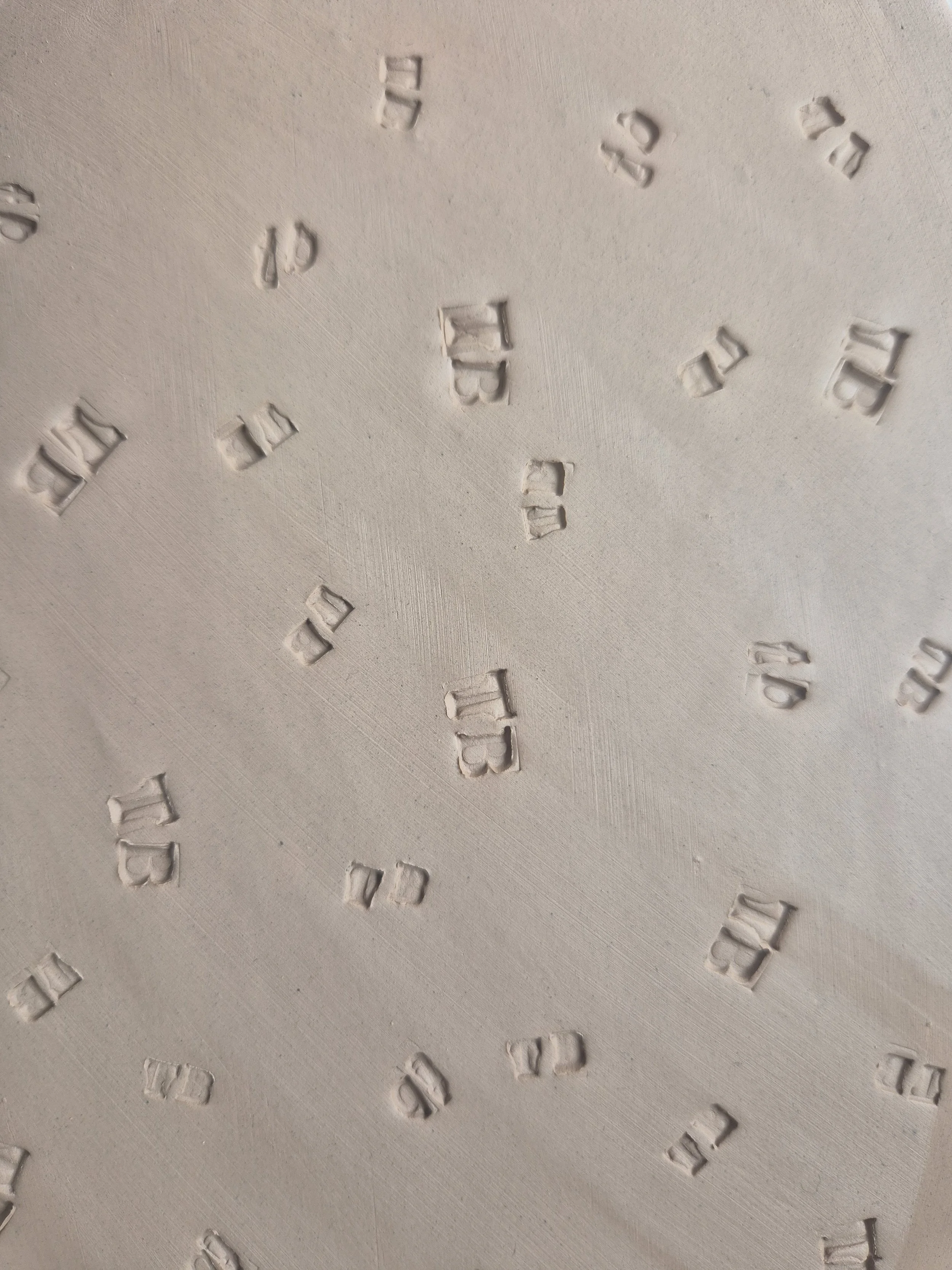 close up of clay