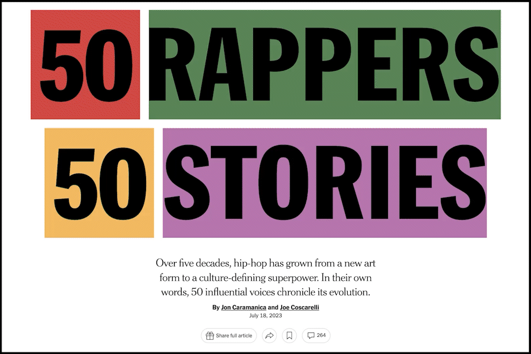 50 YEARS  of  HIP HOP →