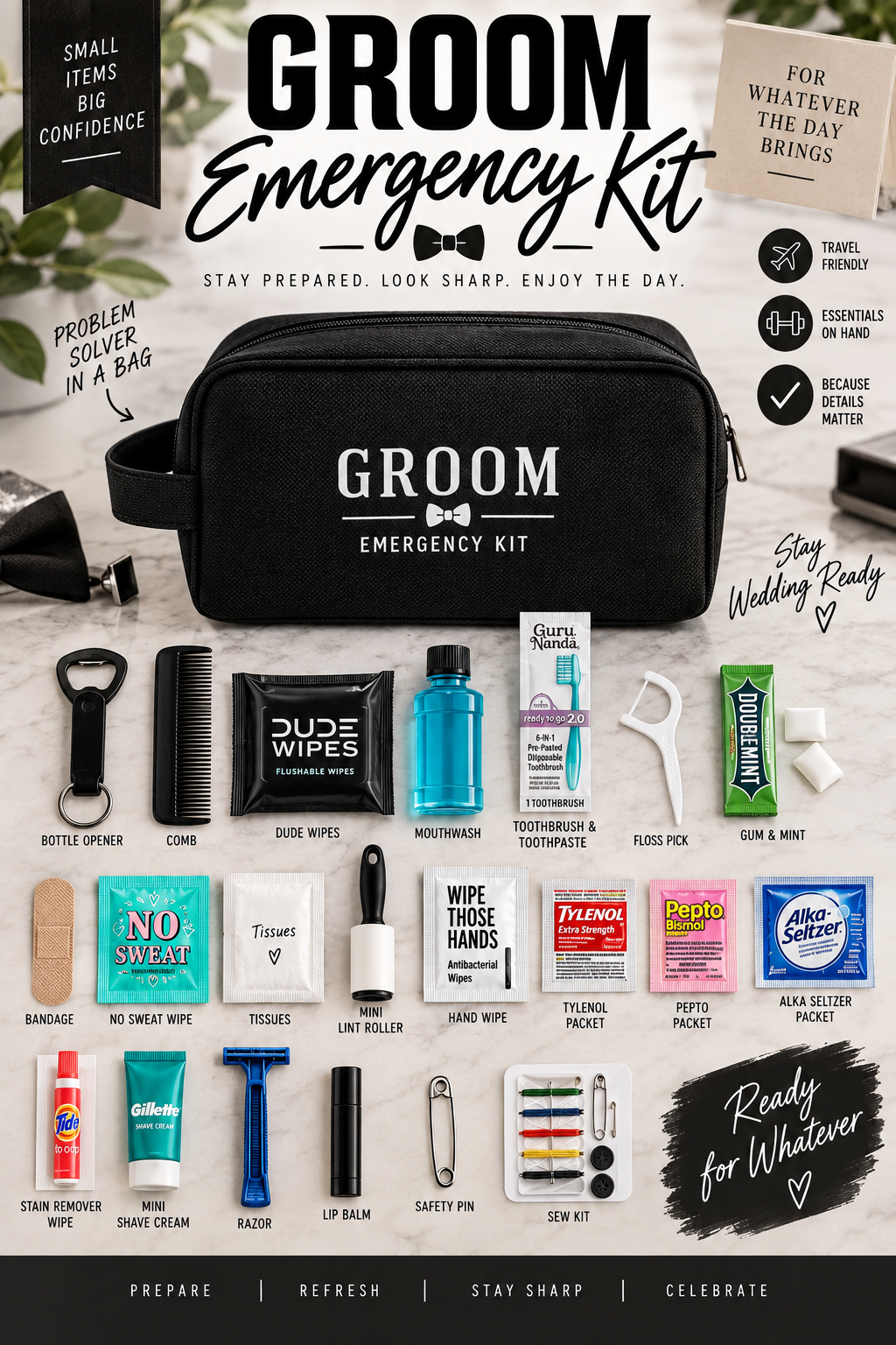 Groom Survival Kit