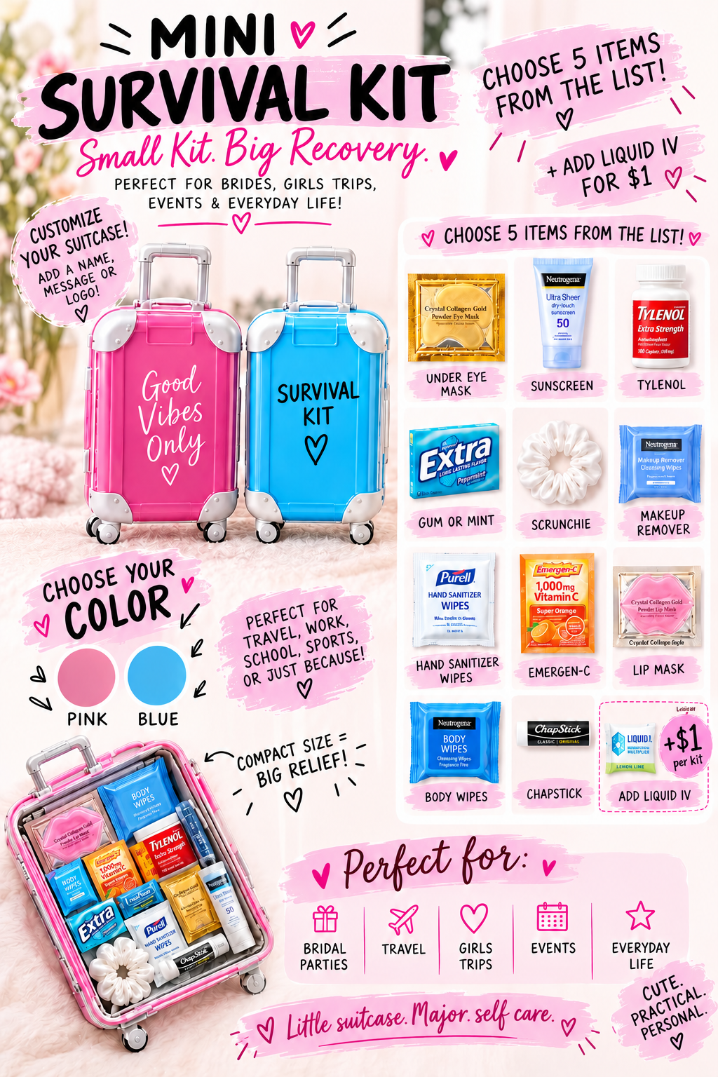 Mini Suitcase Survival Kit