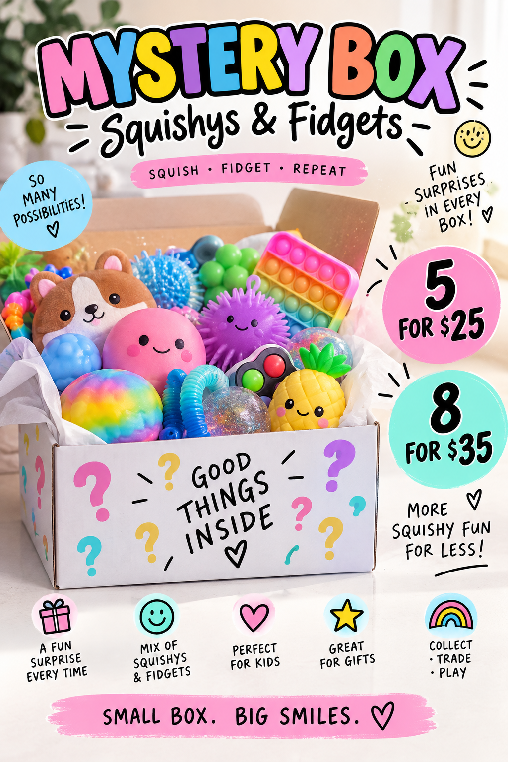 Mystery Squishy & Fidget Box - Mini