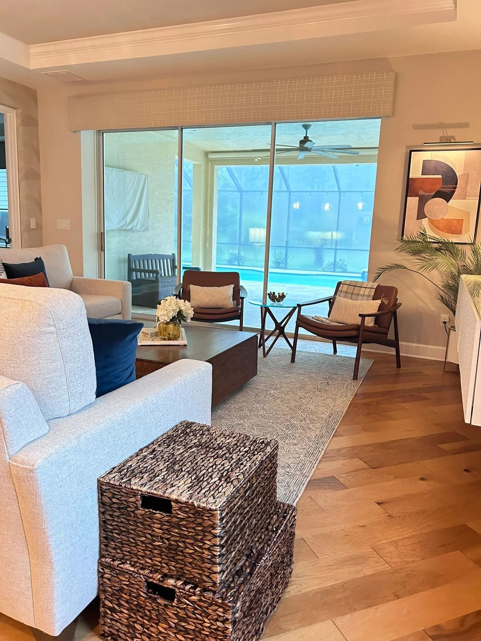 A Mid Century Modern Styled Home, Plantation Bay, Ormond Beach, interior design by AW Better Home Spaces