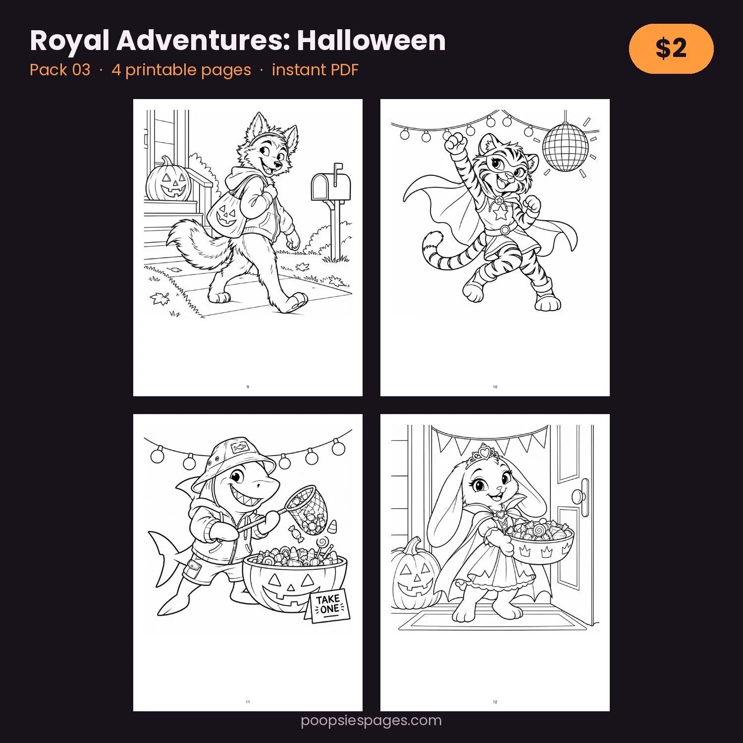 Royal Adventures: Halloween — Pack 03