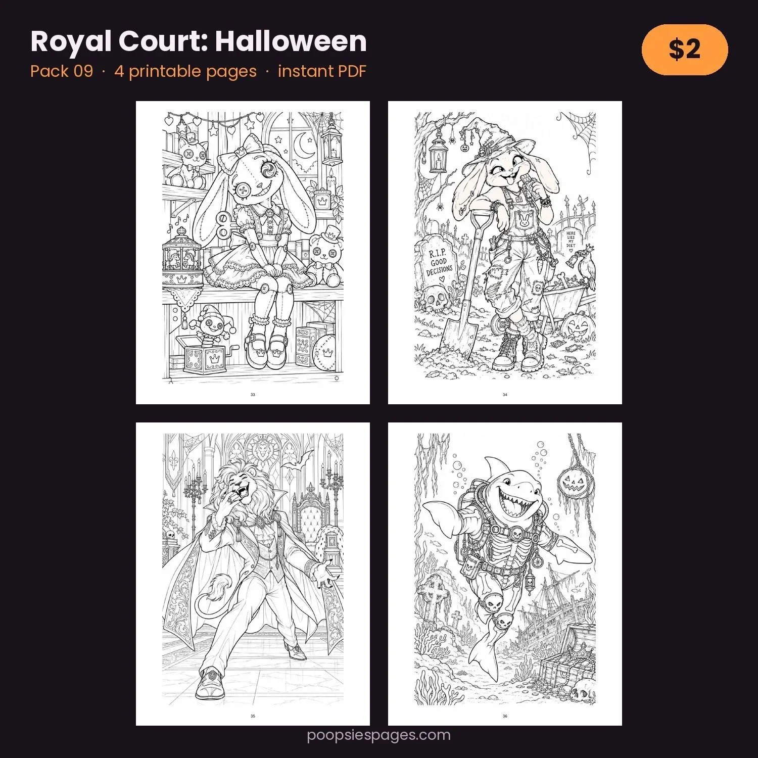 Royal Court: Halloween — Pack 09