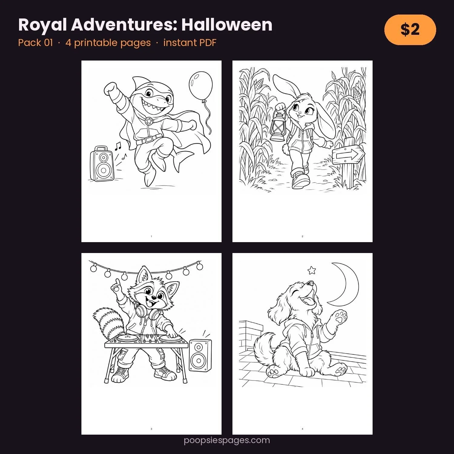 Royal Adventures: Halloween — Pack 01