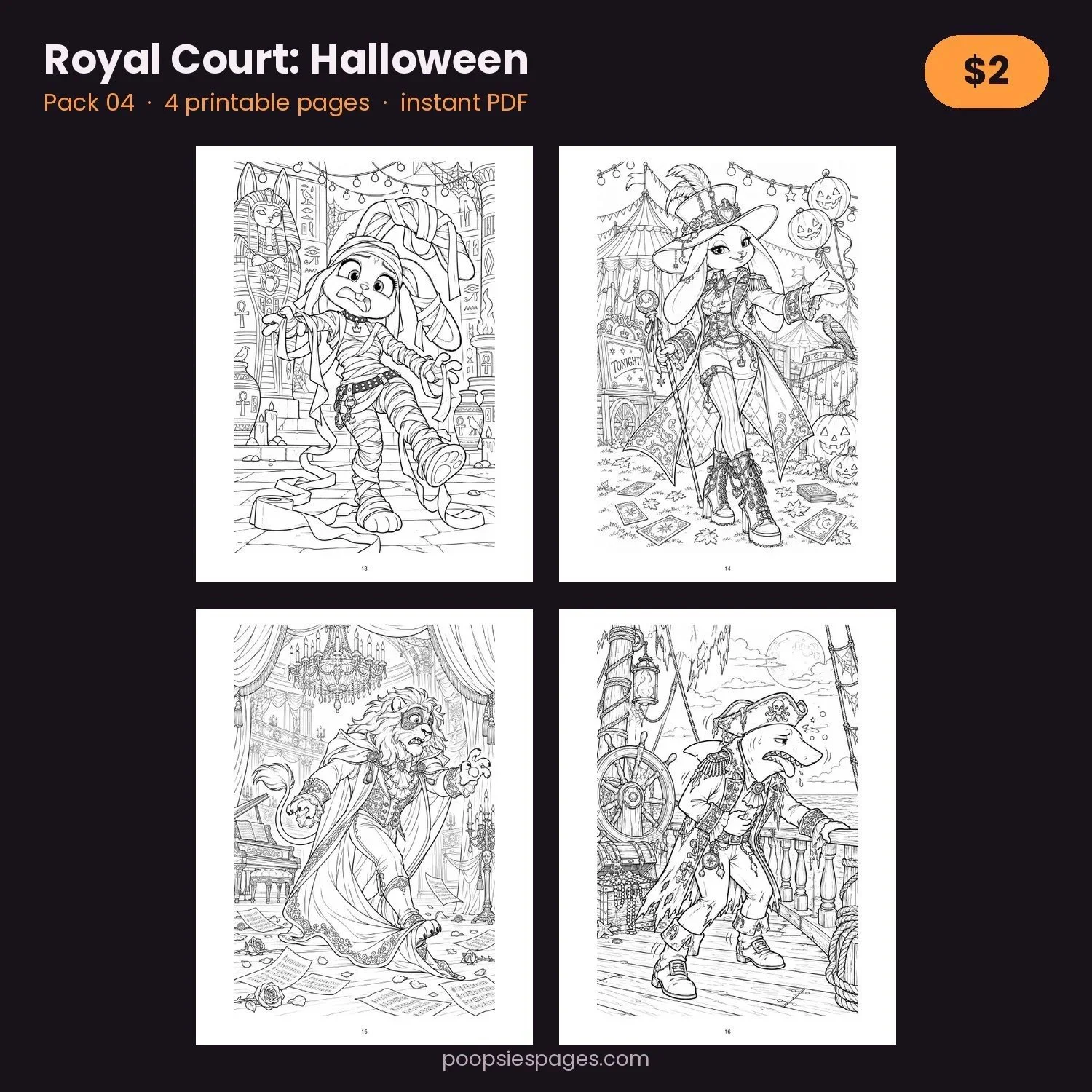 Royal Court: Halloween — Pack 04