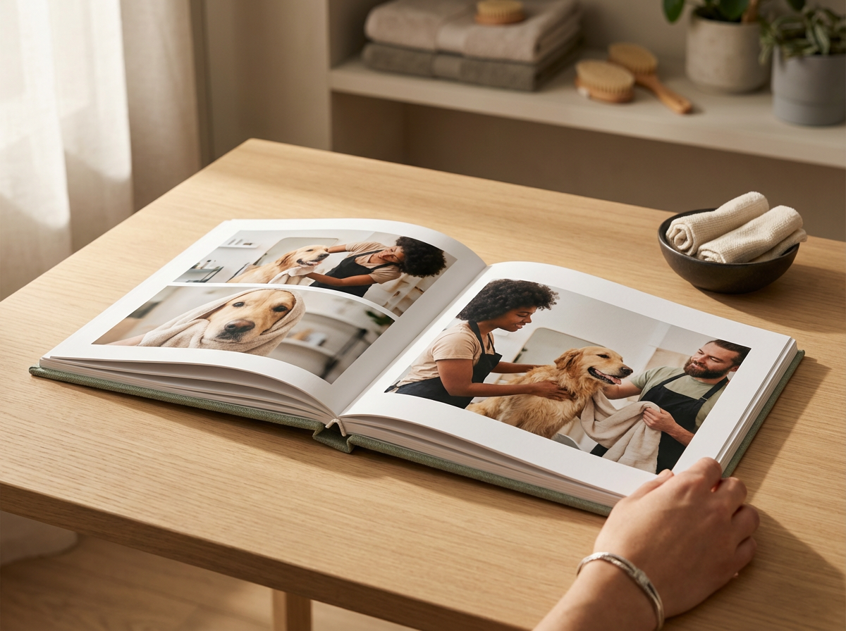 Pet Grooming Memory Book