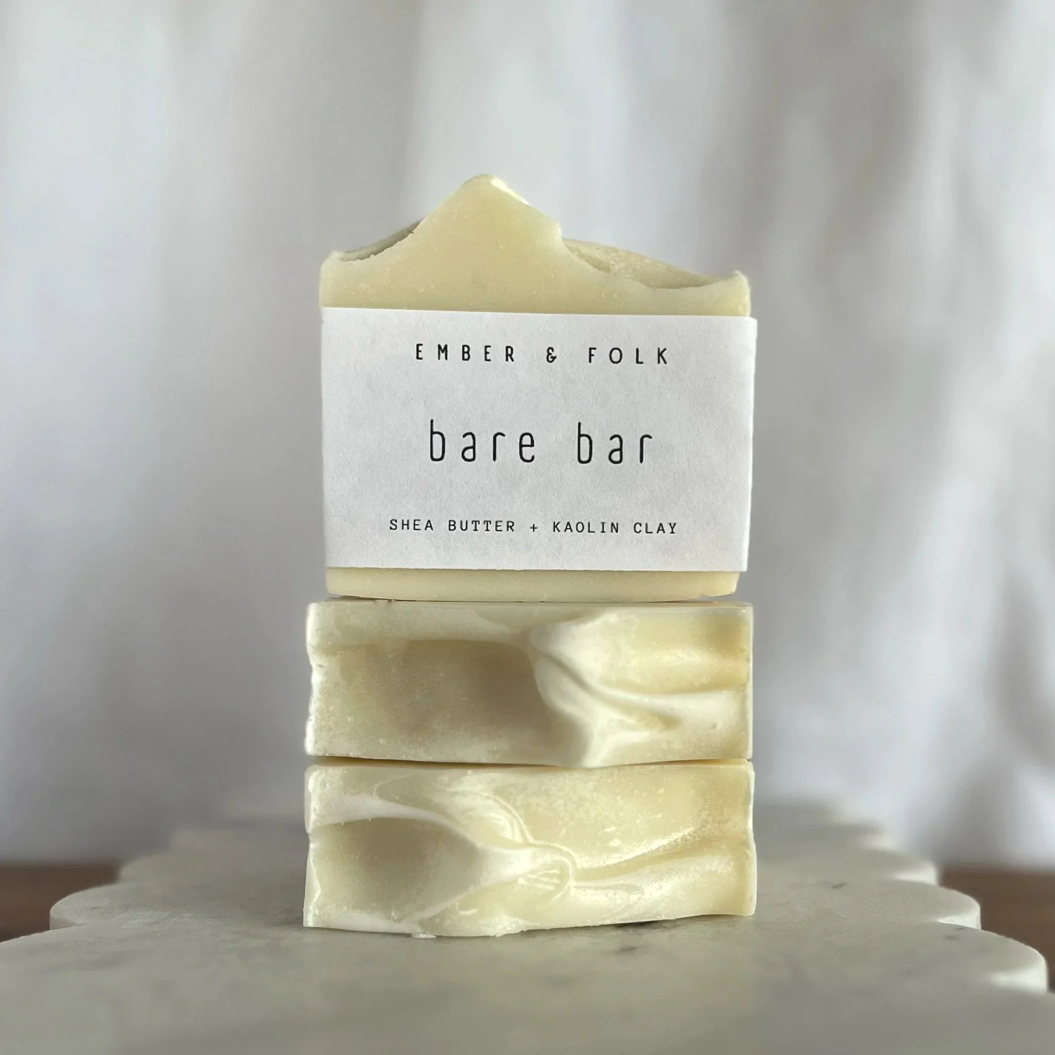 Shea butter and kaolin clay handmade soap