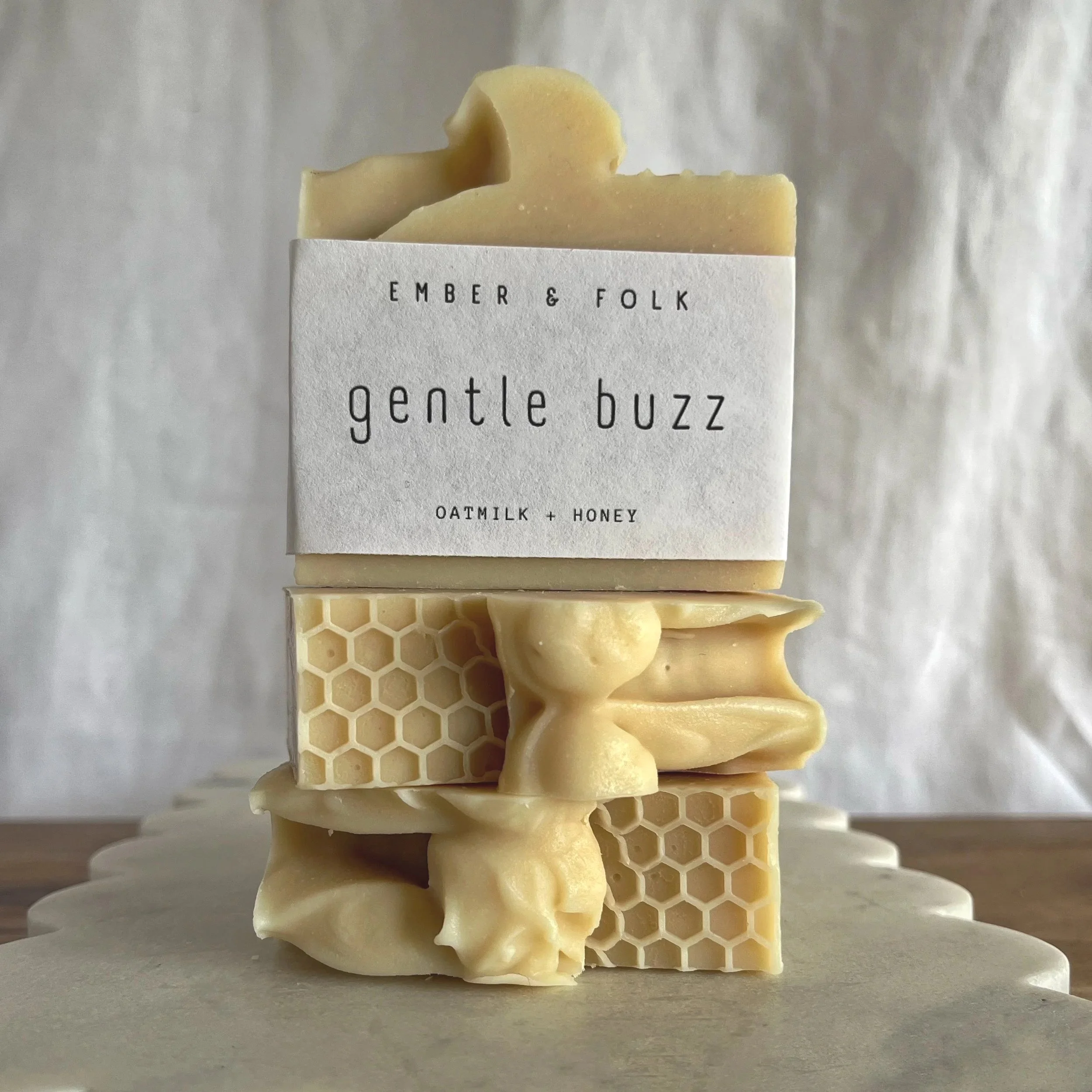 artisan soap with colloidal oatmeal and honey