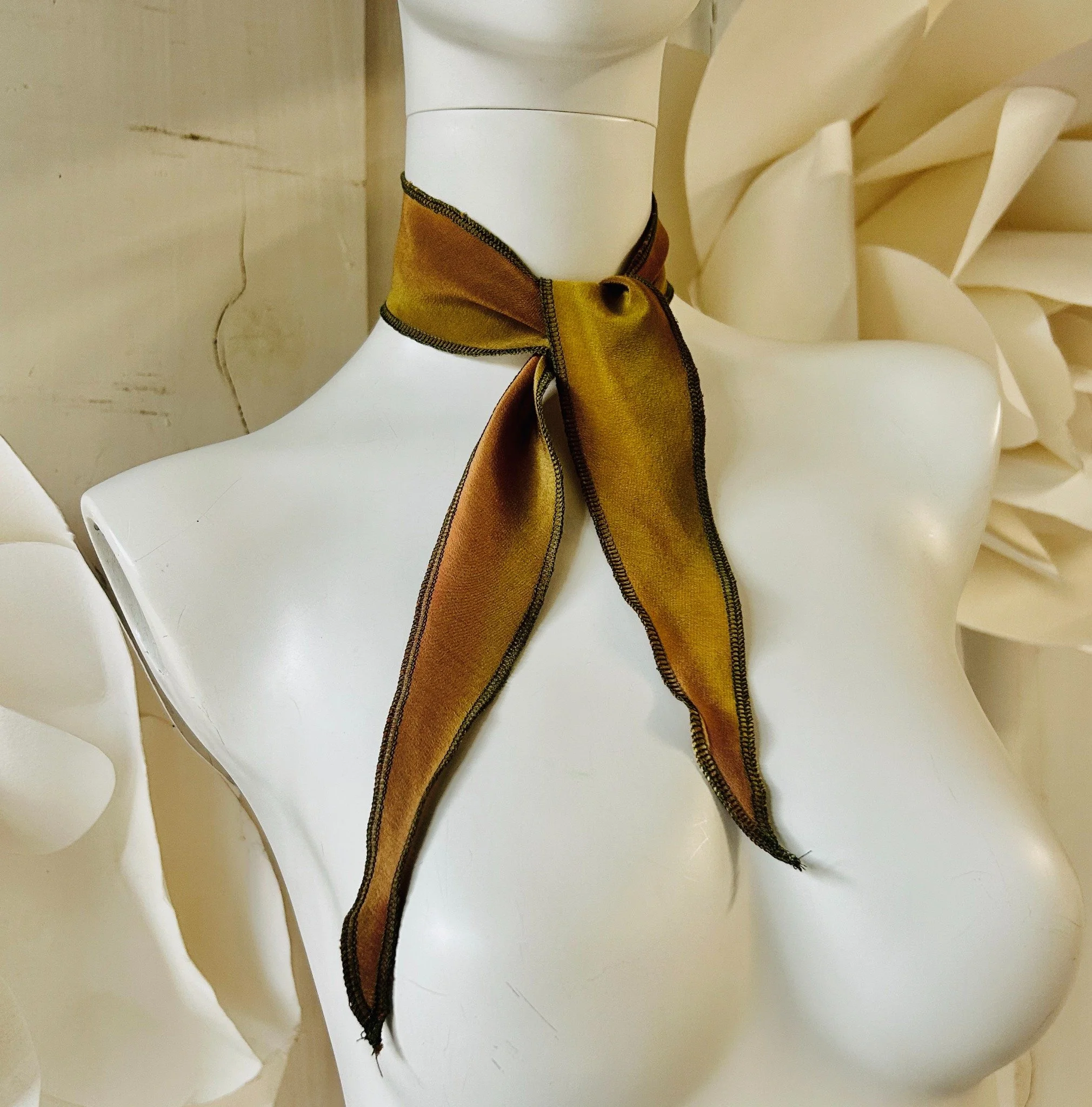 Gold Short Necktie