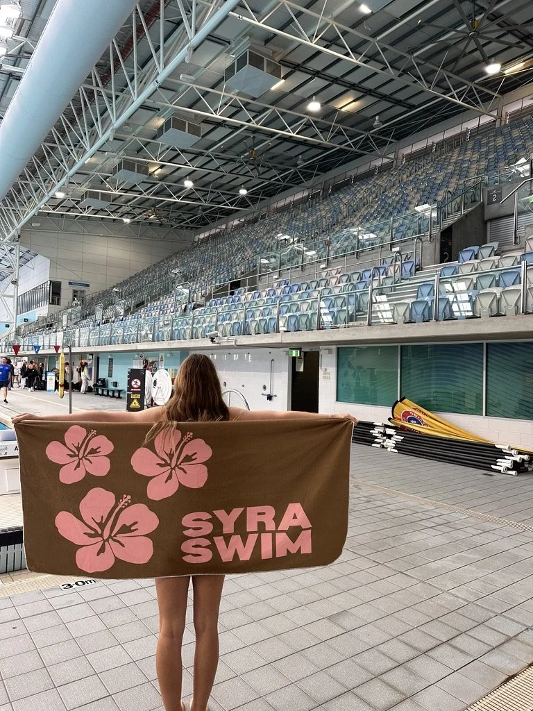 Syra Swim + Gym Hibiscus Towel