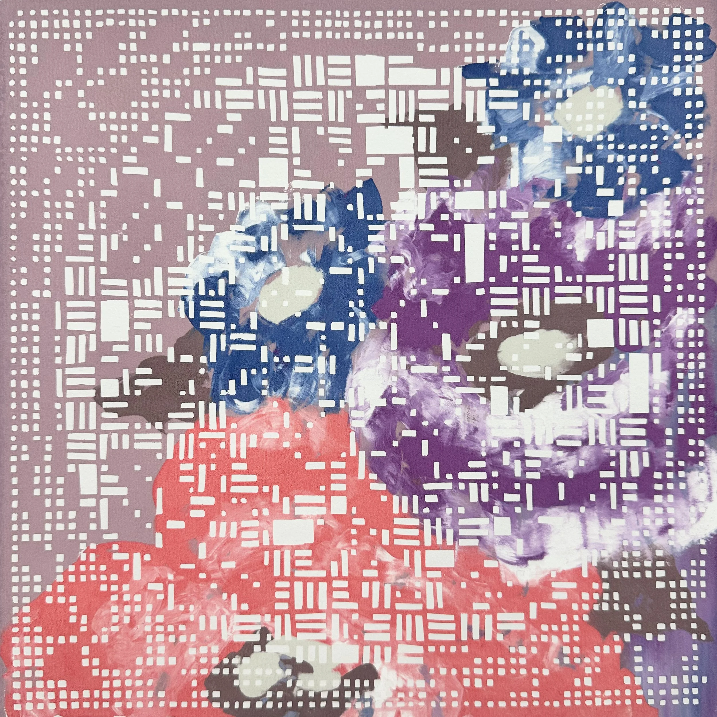 Echo 3, Screenprint Monotype, 12x12, 2026