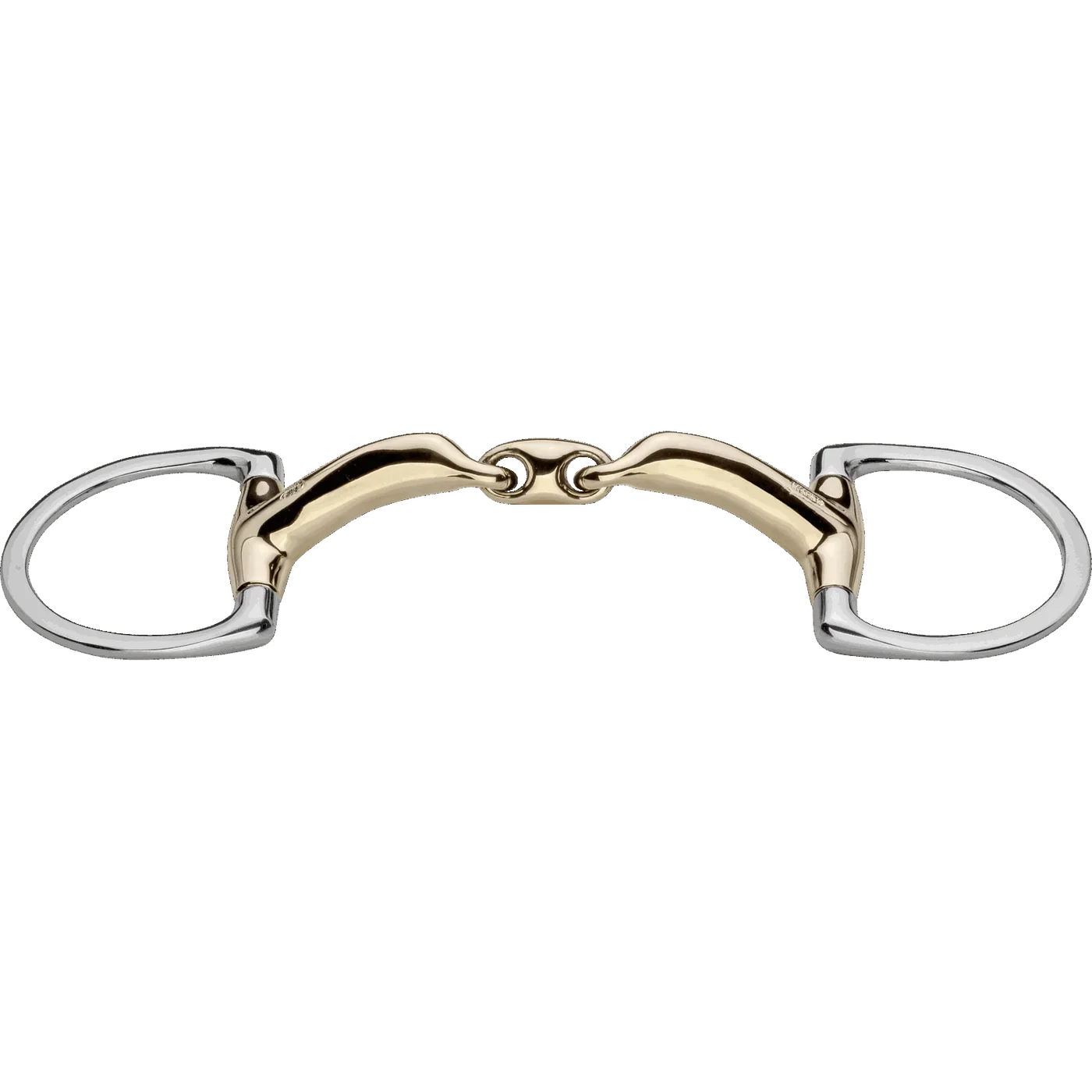 Novocontact Eggbutt Bit (D-Shaped Rings) - Double Jointed