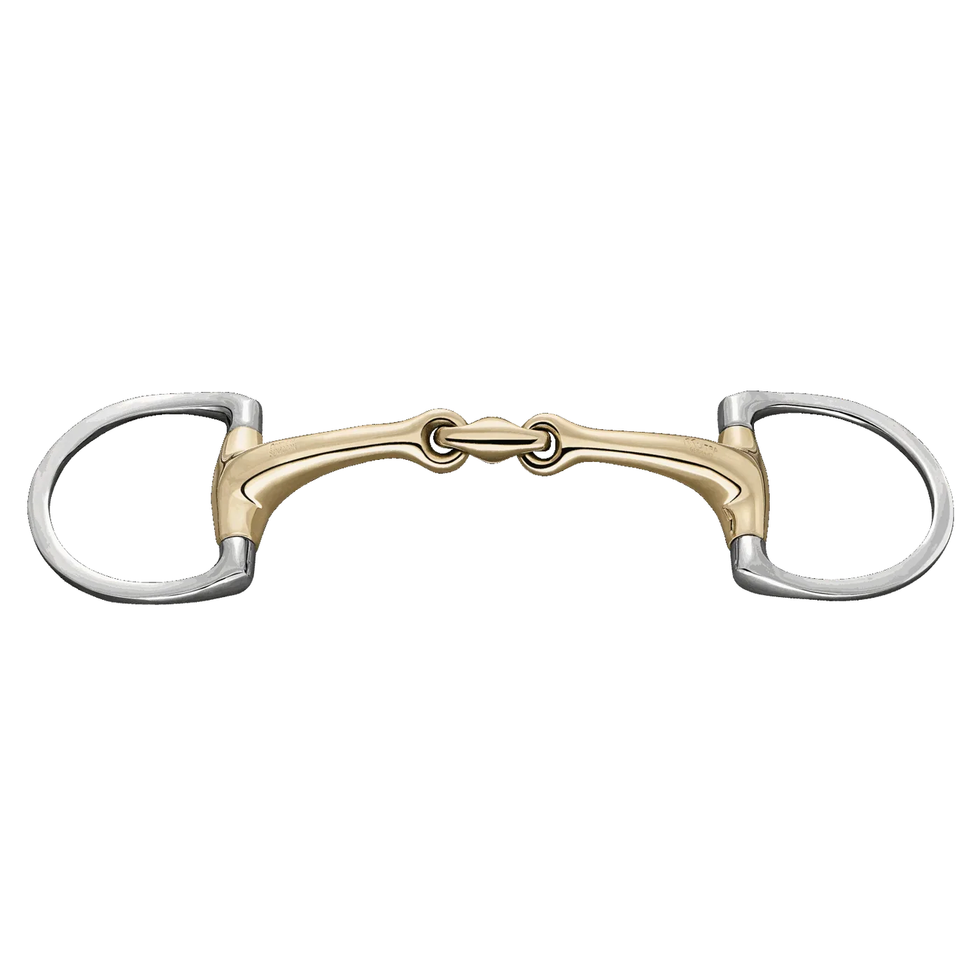 Dynamic RS Eggbutt Bit (D-Shaped Rings) - Double Jointed