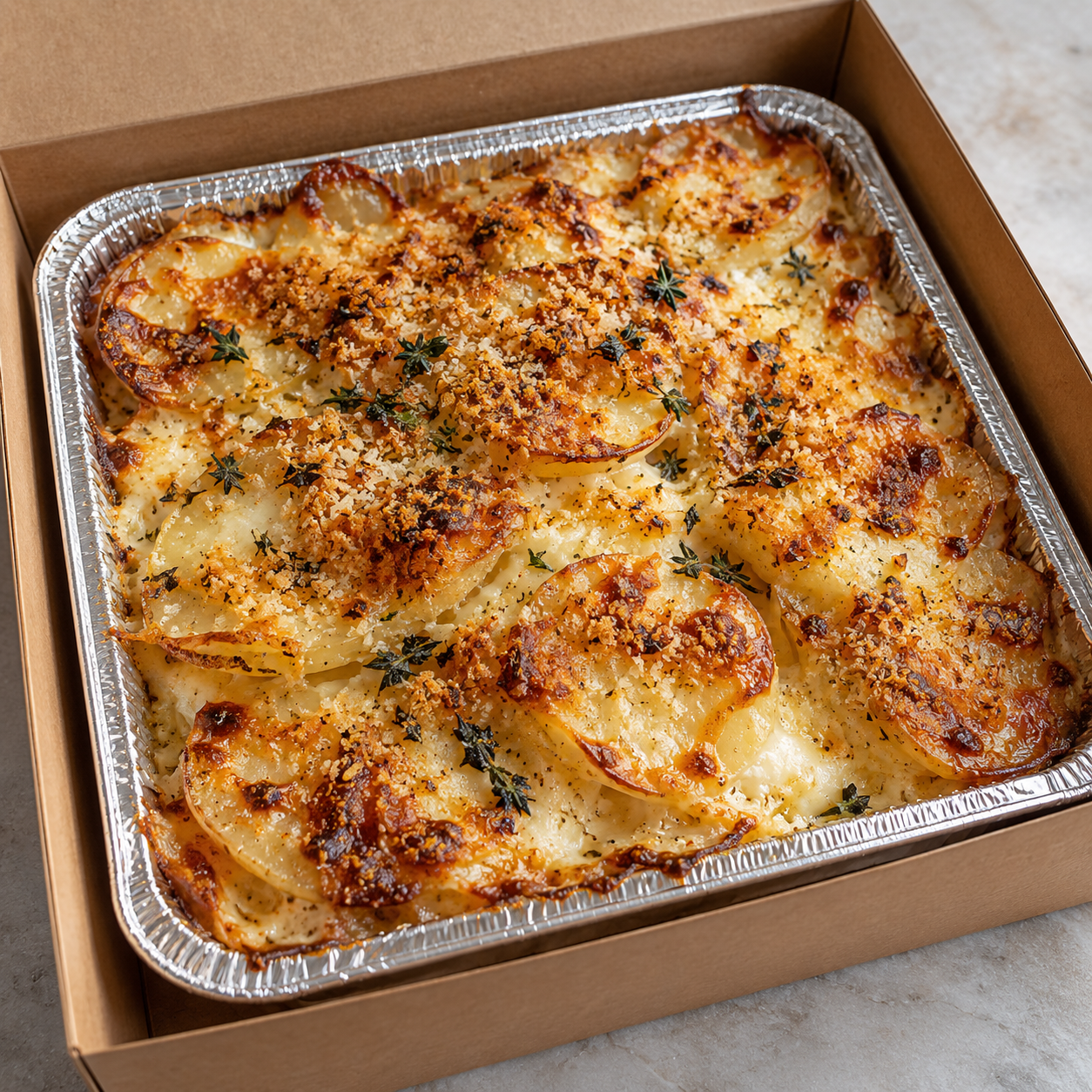 Truffle Parmesan & Gruyère Potato Bake