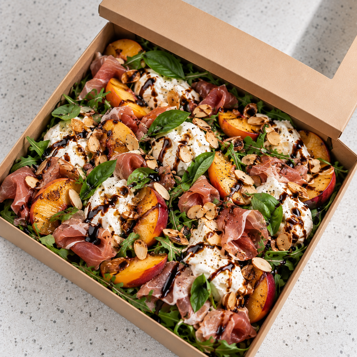 Melon,  Prosciutto & Burrata Salad